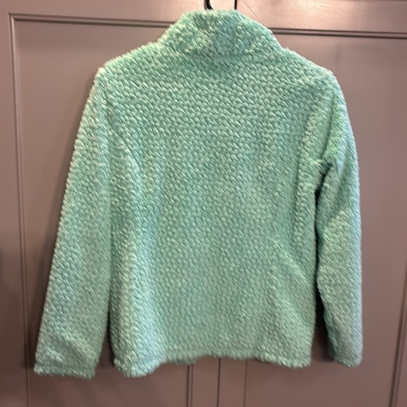 The North Face Youth Girl's Laurel Fleece Jacket Coat Ice Green Youth large - Picture 5 of 5